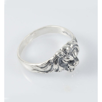 Срібна каблучка Лев (19036)